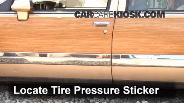 1993 Buick Roadmaster Estate Wagon 5.7L V8 Tires & Wheels Check Tire Pressure